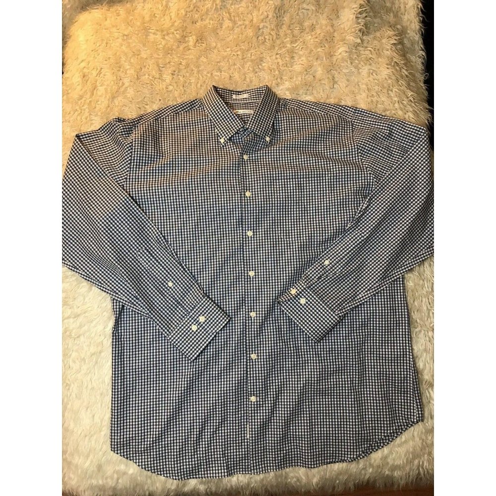 Peter Millar Soft Gingham Dress shirt Size XL
